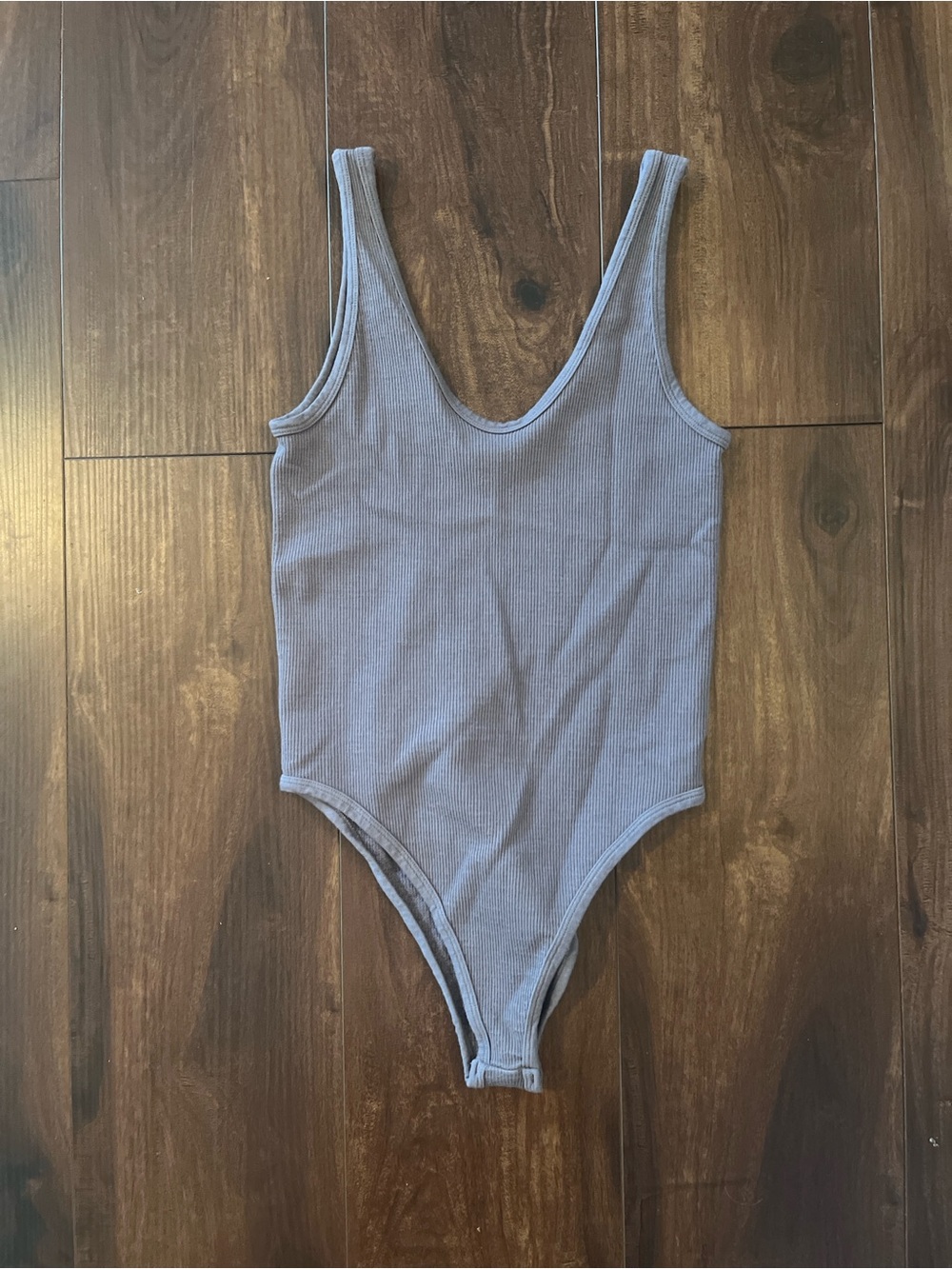 By Together Lavender Ribbed Tank Bodysuit